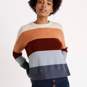 Crofton Striped Pullover Sweater in Coziest Yarn